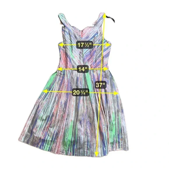 Calvin Klein Women's Sleeveless Scuba Fit and Flare Dress Size 10 Cocktail Fairy - Picture 5 of 5